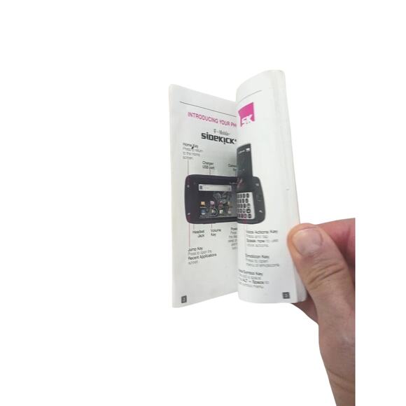 VTNG SIDEKICK T-mobile Cell Phone "START GUIDE BOOKLET" Small COLLECTORS ITEM - Picture 5 of 11